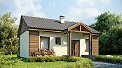 Z11. Lepa, manjša hiša z dvokapno streho, cenovno ugodnna za gradnji in življenje v njej