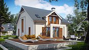Z246. Načrt klasične hiše za veččlansko družino, ki vas bo očarala s privlačnim dizajnom