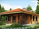 Z16. Pritlična lesena hiša, možna tudi v zidani tehnologiji, s teraso, idealna kot  vikend hiša