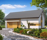 Lepa hiša s povišanim kolenčnim zidom, kar omogoča funkcionalno koriščenje mansarde